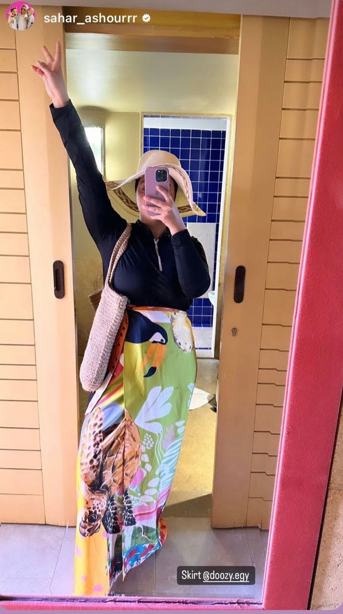Turtle wrap skirt