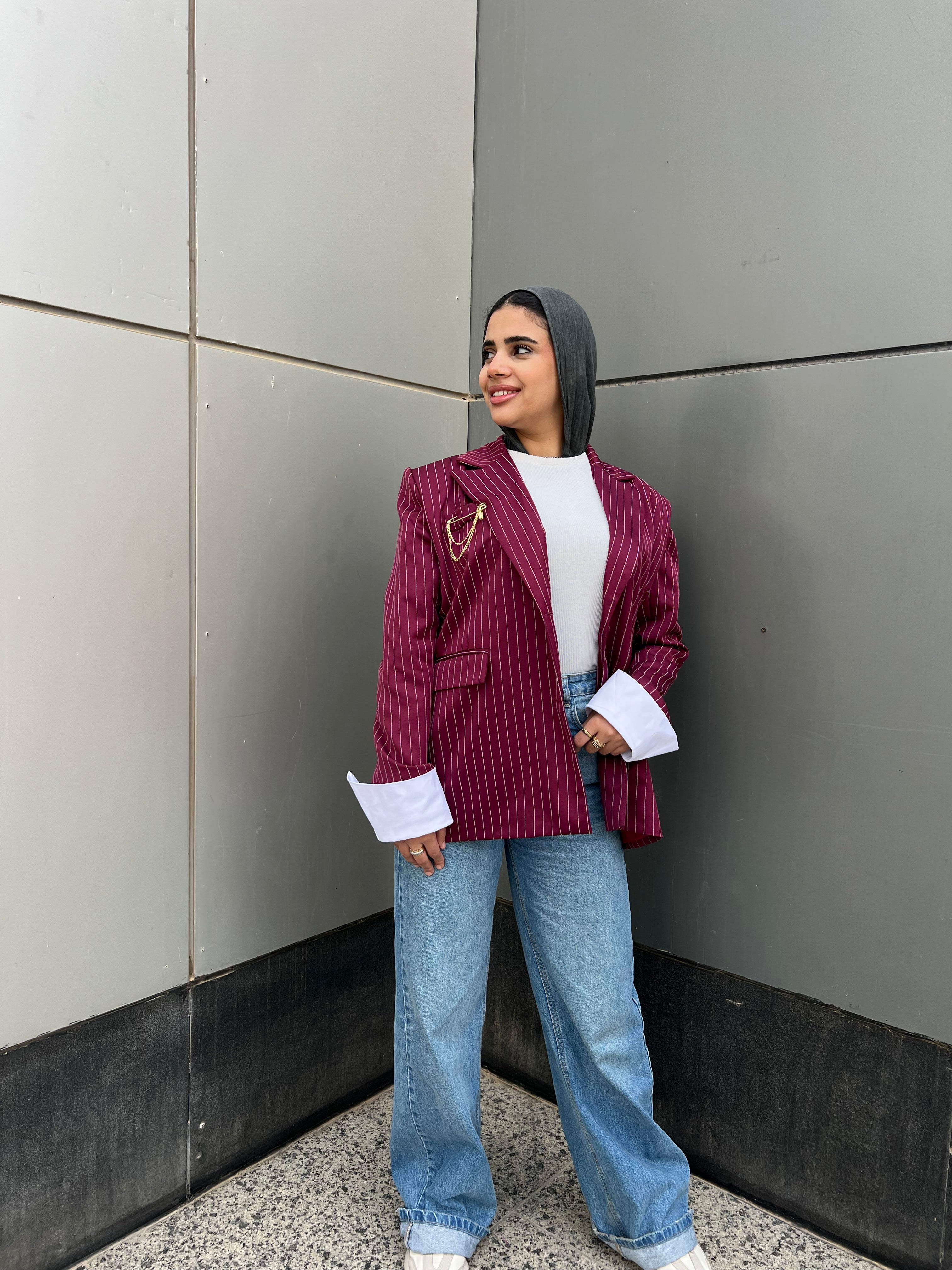 The Pinstripe Blazer