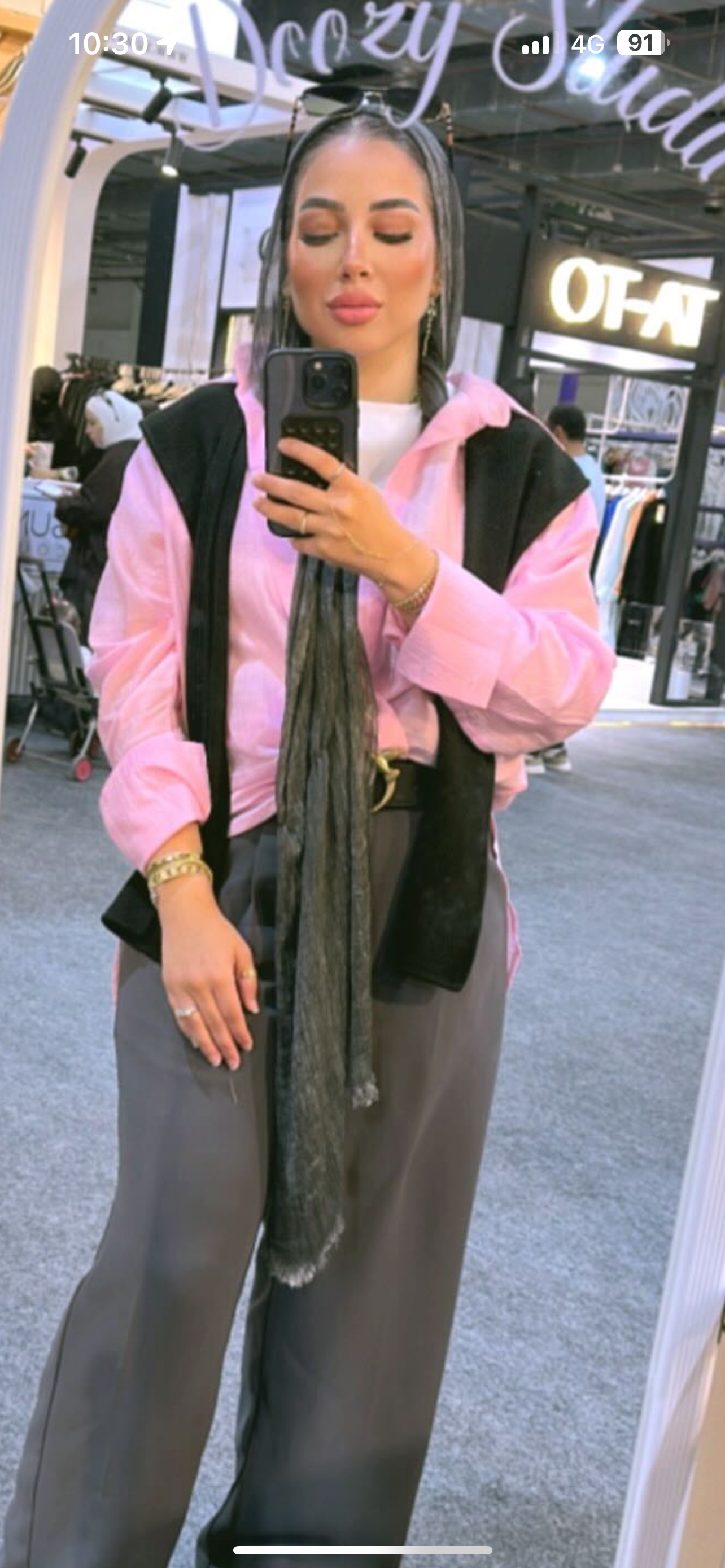 Pink shirt