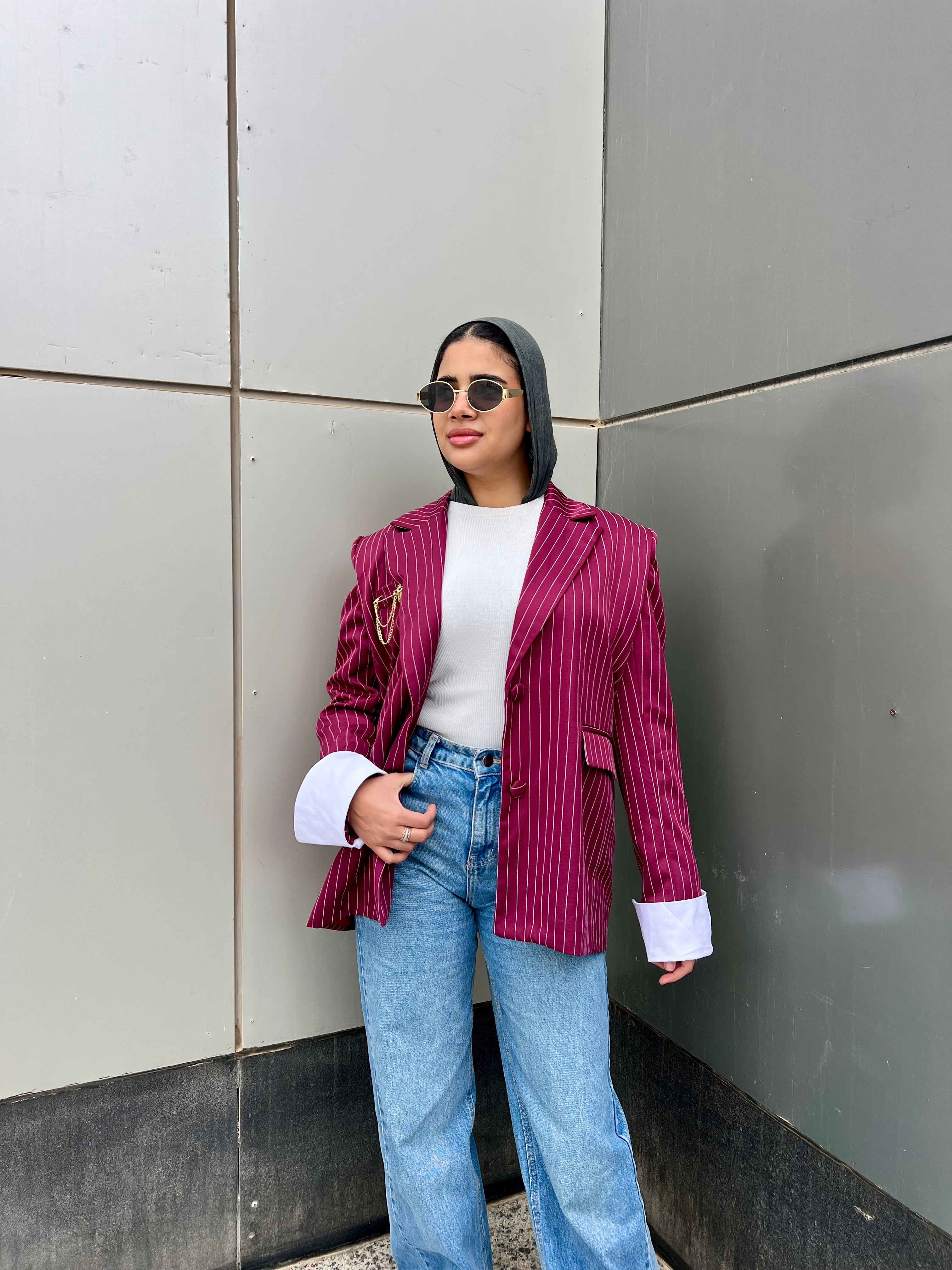 The Pinstripe Blazer