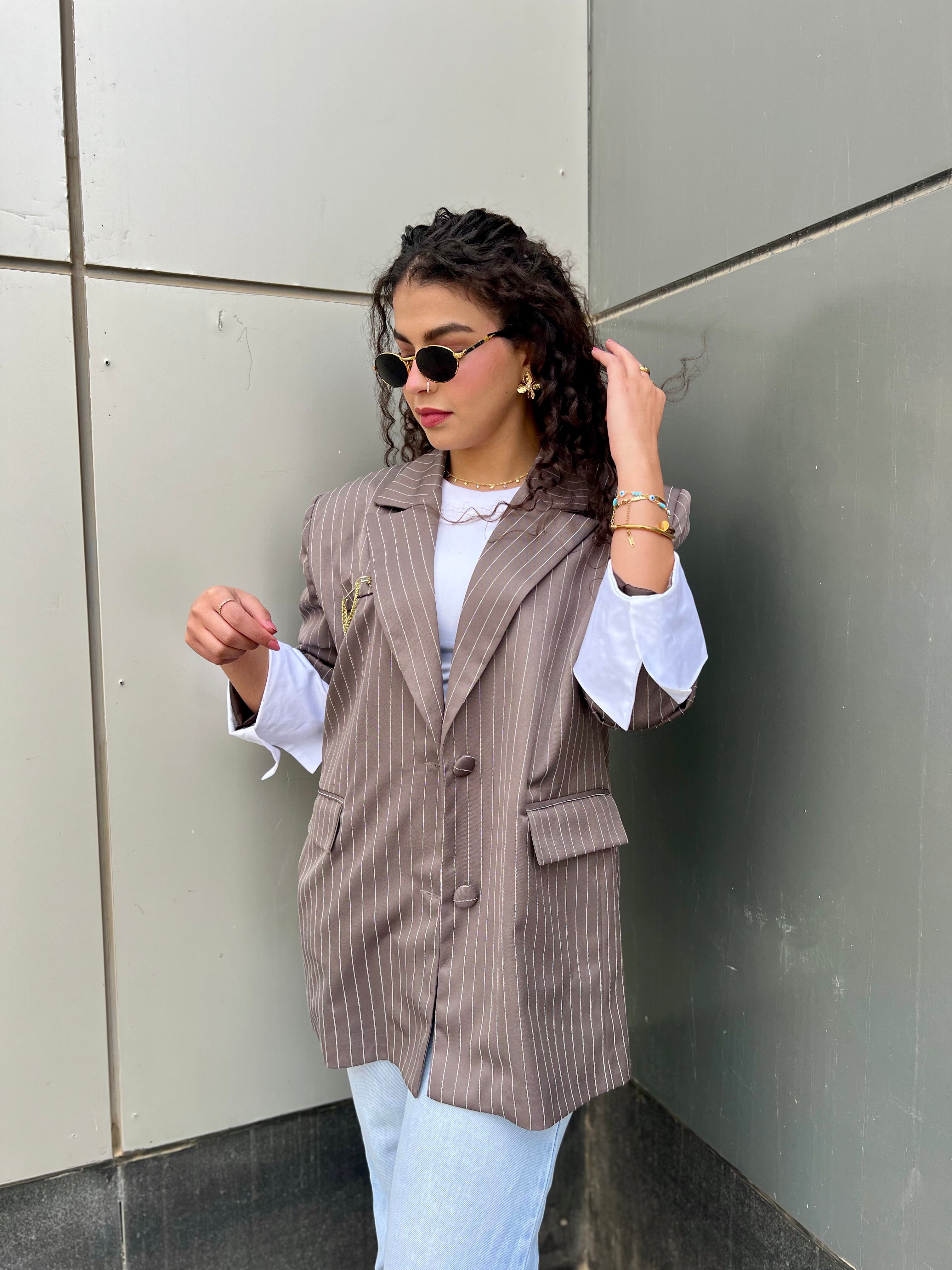 The Pinstripe Blazer