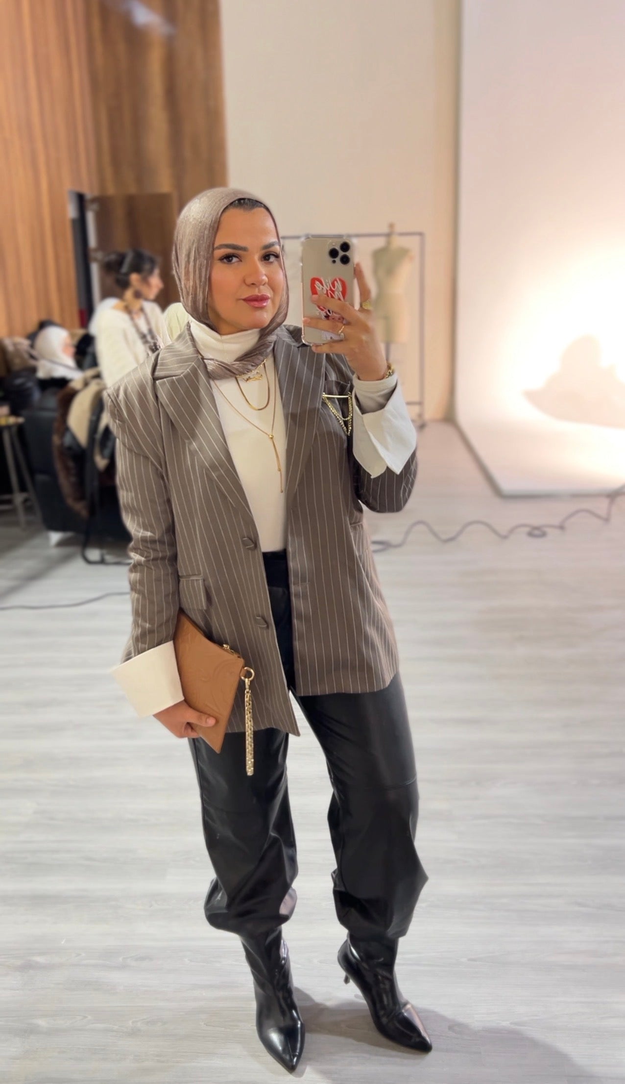 Pinstripes blazer - Greige