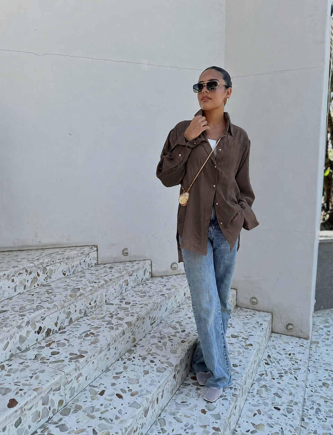 Brown shirt
