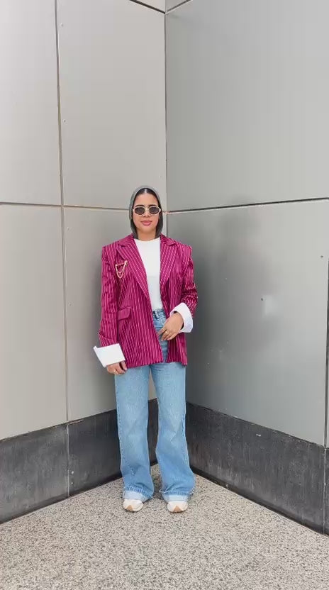 The Pinstripe Blazer